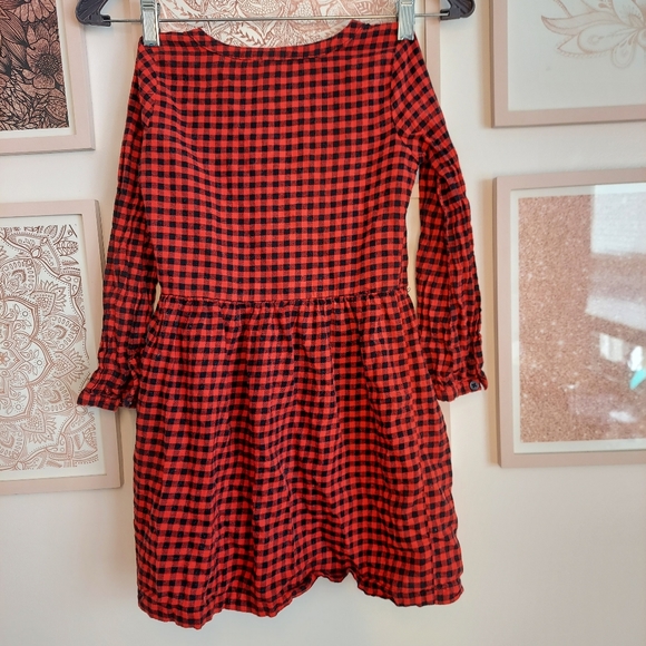 🎁 = 10/$25 - Carter's 6 / 6x red buffalo plaid dress - Picture 3 of 9